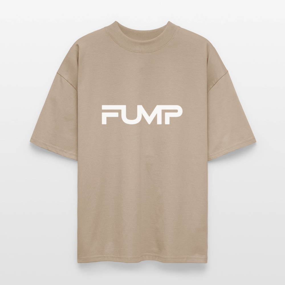 FUMP Logo Shirt – Oversized Unisex (Stanley/Stella) - Steingrau
