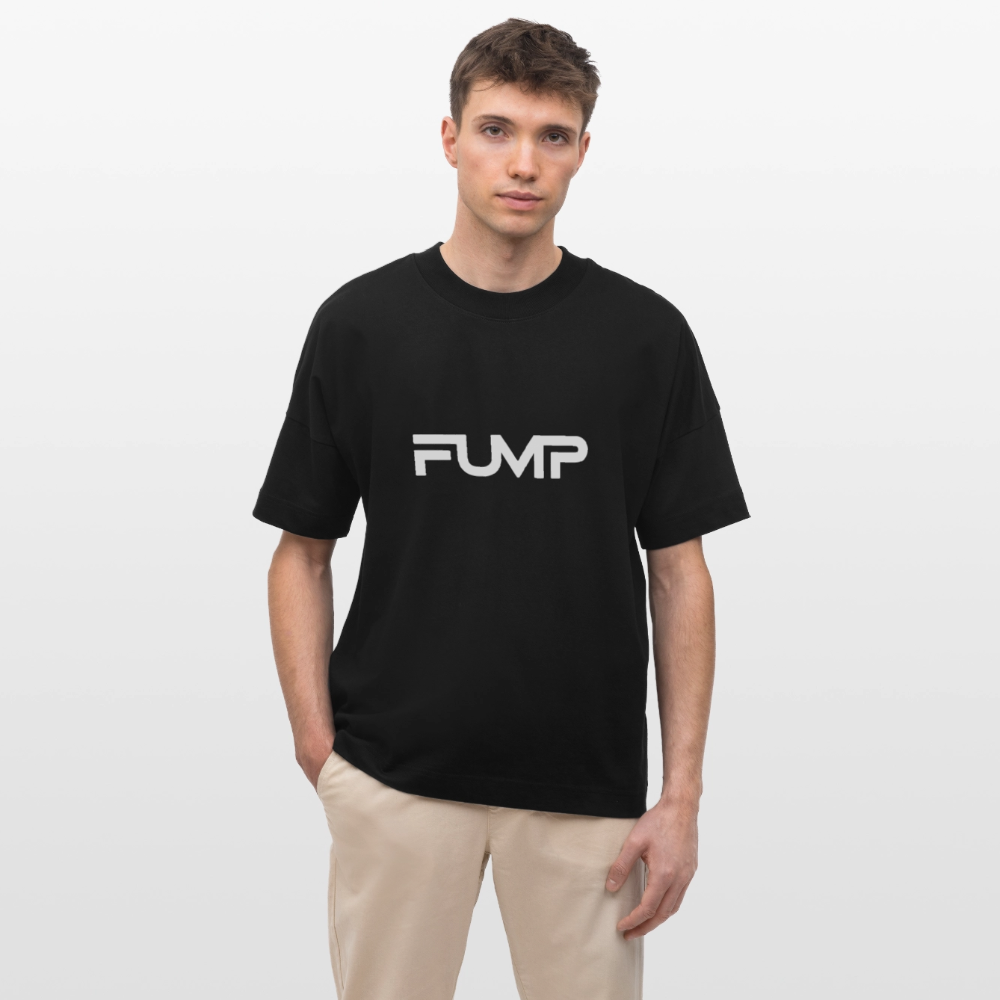 FUMP Logo Shirt – Oversized Unisex (Stanley/Stella) - Schwarz