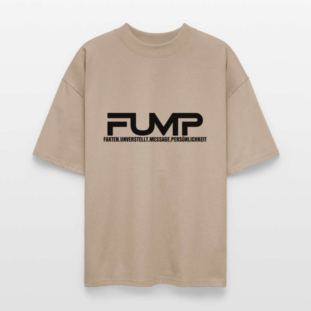 FUMP Logo Statement Shirt – Oversized Unisex (Stanley/Stella) - Steingrau