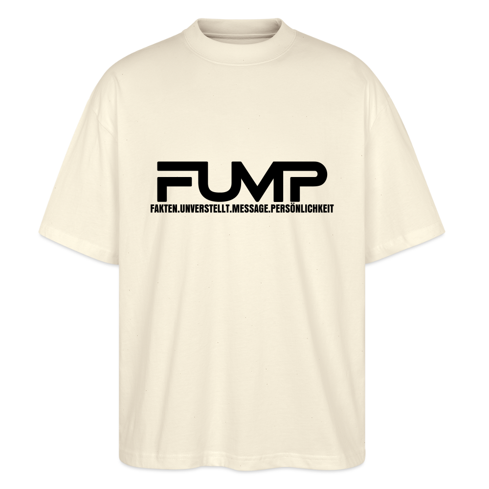 FUMP Logo Statement Shirt – Oversized Unisex (Stanley/Stella) - Weißgrau