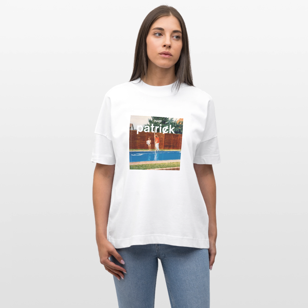 patric̸k Album Shirt – Oversized Unisex (Stanley/Stella) Premium - Weiß