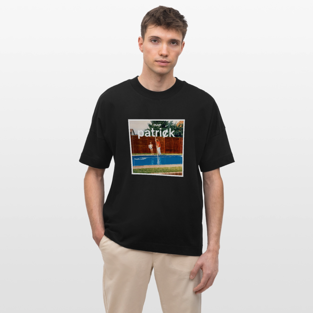 patric̸k Album Shirt – Oversized Unisex (Stanley/Stella) Premium - Schwarz