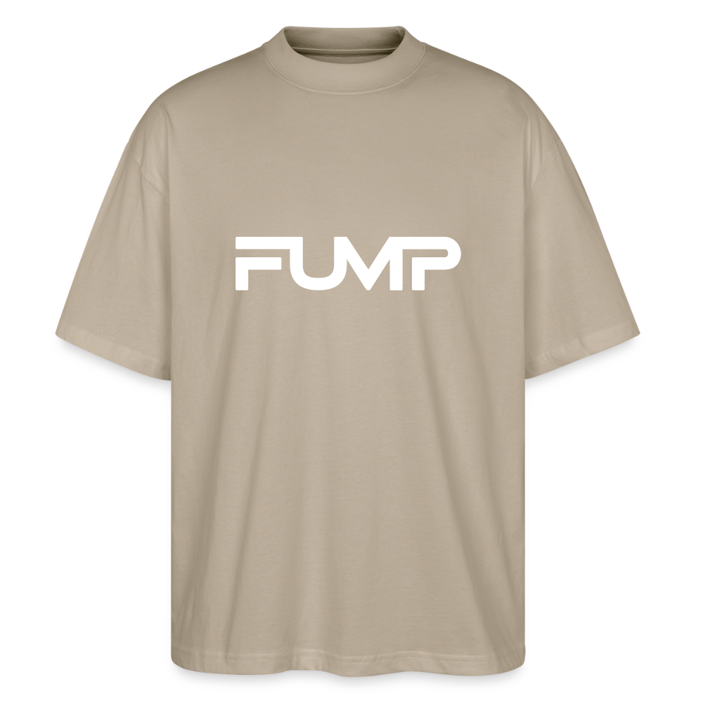 FUMP Logo Shirt – Oversized Unisex (Stanley/Stella) - Steingrau