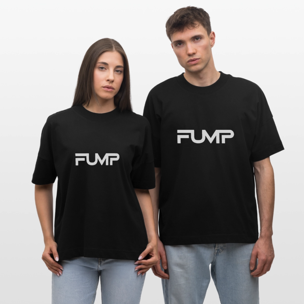 FUMP Logo Shirt – Oversized Unisex (Stanley/Stella) - Schwarz