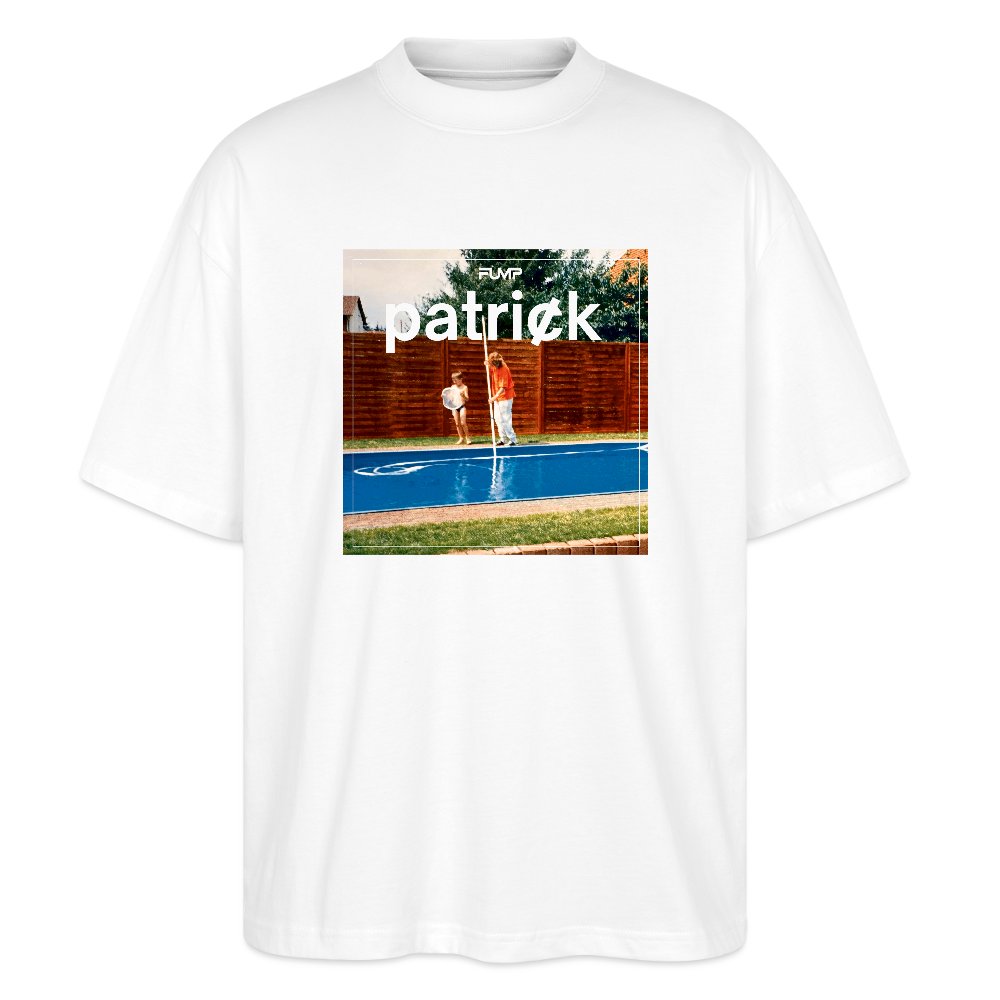 patric̸k Album Shirt – Oversized Unisex (Stanley/Stella) Premium - Weiß