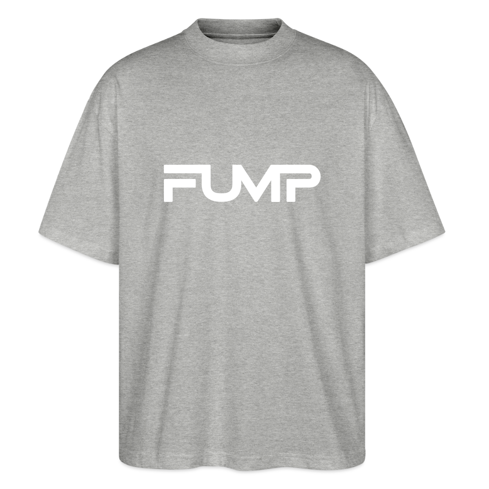 FUMP Logo Shirt – Oversized Unisex (Stanley/Stella) - Grau meliert